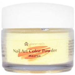 Изображение товара Акриловая пудра Planet Nails, желтая, 5г
