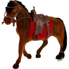 Изображение товара Аксессуары для кукол КАРАПУЗ KT3211-HB-S флокированная лошадь для Софии 29 см