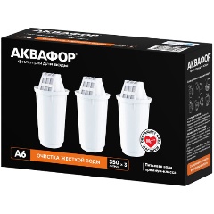 Изображение товара Сменная кассета АКВАФОР А6 3 шт для фильтров кувшинов