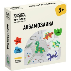 Изображение товара Аквамозаика ТРИ СОВЫ Динозавры - творческий набор для детей от 3 лет