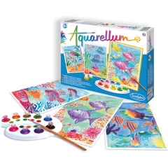 Изображение товара Набор для творчества SENTOSPHERE 6060 Акварельная раскраска. Подводный мир