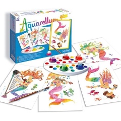 Изображение товара Набор для творчества SENTOSPHERE 664 Акварельная раскраска Русалка для детей старше 6 лет