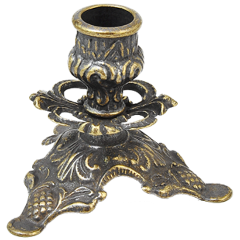 Изображение товара Подсвечник Трилистник ALBERTI LIVIO малый антик