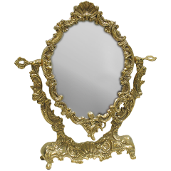 Изображение товара Настольное зеркало ALBERTI LIVIO Ракушка овал 290х330 см для дома и интерьера