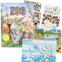 Изображение товара Альбом с наклейками DEPESCHE ZOO 413607 для детей развитие творчества