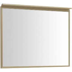 Изображение товара Зеркало ALLEN BRAU 1.31017.03 PRIORITY 100 с подсветкой, габариты 100х75 см, латунь браш
