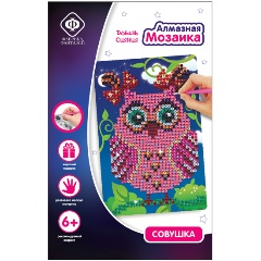 Изображение товара Набор для творчества ФАБРИКА ФАНТАЗИЙ 124135 Алмазная мозаика. Совушка 10х15 см