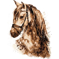 Изображение товара Алмазная мозаика ФРЕЯ ALPD-019 Верный скакун 30х40 см