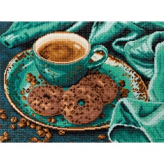 Изображение товара Алмазная мозаика ФРЕЯ ALPD-058 Кофе-тайм 40х30 см