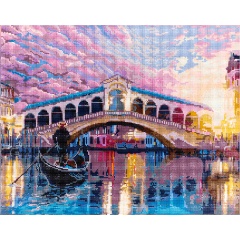 Изображение товара Алмазная мозаика ФРЕЯ ALPD-078 Романтичная Венеция 50х40 см с акриловыми стразами