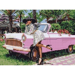 Изображение товара Алмазная мозаика ФРЕЯ ALPD-101 Привет, Куба! 40х30 см