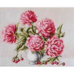 Изображение товара Алмазная мозаика ФРЕЯ ALVR-295 Пионы и вишни 40х30 см