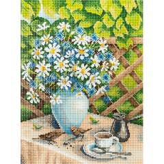 Изображение товара Алмазная мозаика ФРЕЯ ALVR-301 Дачное утро 30х40 см