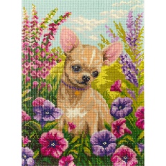 Изображение товара Алмазная мозаика ФРЕЯ ALVR-302 Чихуахуа 30х40 см