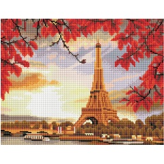 Изображение товара Алмазная мозаика ТРИ СОВЫ Париж 30х40 см для творчества и декора