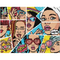 Изображение товара Алмазная мозаика ТРИ СОВЫ Wow. Comics, 30*40 см