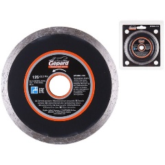 Изображение товара Алмазный круг 125х22 мм по керамике сплошн. GEPARD (мокрая резка) (GP0803-125)