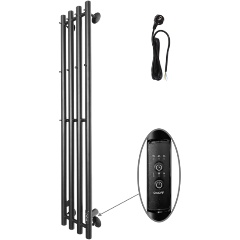 Изображение товара Полотенцесушитель ALTASAN Арго Люкс (электро.) 120х21 (скр.монтаж, унив.подкл., Черный муар), Альтасан, АргоЛюкс12021ЧМ