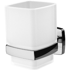 Изображение товара Стеклянный настенный стакан AM.PM Gem A9034300 с хромированным держателем