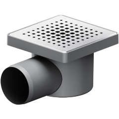 Изображение товара Трап для душа AM.PM W02BD-P11-010-01SB PrimeFlow точечный универс затвор Cut Gradient 10см цвет сталь мат