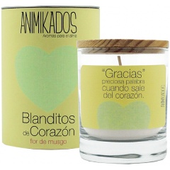 Изображение товара Свеча ароматическая AMBIENTAIR Animikados, True Friends, Белый мускус, 40 ч.