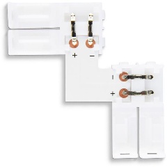 Изображение товара Коннектор L-образный Ambrella Illumination LED Strip для светодиодной ленты 5050 (10шт) GS6551