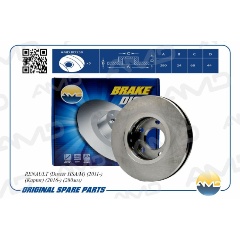 Изображение товара Диск тормозной передний AMD для RENAULT (Duster HSA/M) (2011-) (Kaptur) (2016-)