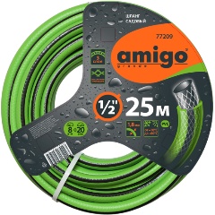 Изображение товара Шланг садовый AMIGO трехслойный 1/2 25м 77209