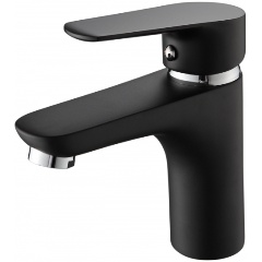 Изображение товара Смеситель для раковины с гайкой AMMORE A1003-A, чёрный