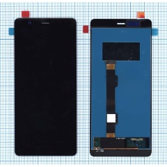 Изображение товара Модуль (матрица + тачскрин) AMPERIN для Nokia 5.1 черный