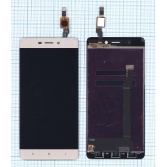 Изображение товара Модуль (матрица + тачскрин) AMPERIN для Xiaomi Redmi 4 золотой