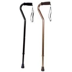 Изображение товара Трость опорная AMRUS ENTERPRISES AMCO45 телескопическая металлическая с центрированной рукояткой, с мягкой оболочкой рукоятки, со страховочным ремешком