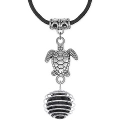 Изображение товара Амулет АМУЛЕТИКА MKA-4006-05 Черепаха с нат.камнем Лава