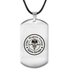 Изображение товара Жетон АМУЛЕТИКА ACZ-036 Вагнер из нержавеющей стали с лазерной гравировкой