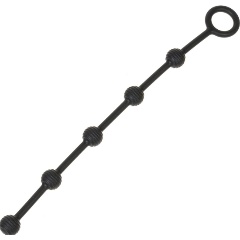Изображение товара Анальная цепочка OYO Черная с кольцом - 30 см.