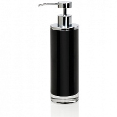 Изображение товара Диспенсер для жидкого мыла Andrea House черное стекло и хром (BA13134)