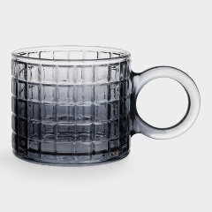 Изображение товара Кружка ANNA LAFARG Квадраты 300 мл, стекло, серый (ANLAF-DFT465)