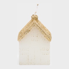 Изображение товара Свеча ANNA LAFARG Townlet Домик 10 см, белый/шампань