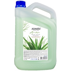 Изображение товара Жидкое мыло АДАЖИО АлоэВера, антибактериальное, перламутровое, 5 л