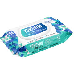 Изображение товара Антибактериальные влажные салфетки YokoSun, 54 шт