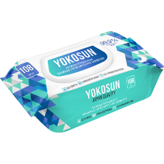 Изображение товара Антибактериальные влажные салфетки YokoSun, 108 шт