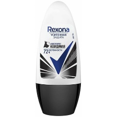 Изображение товара Антиперспирант роликовый REXONA Антибактериальная и невидимая на черном и белом, 50 мл