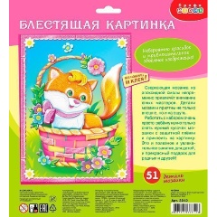 Изображение товара Аппликация ДРОФА-МЕДИА 3012 Блестящая картинка пазл. Котенок