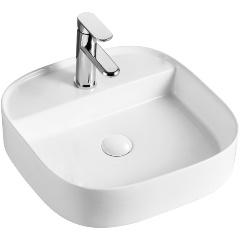 Изображение товара Раковина настольная AQUAME AQM5013 с отверстием под смеситель. 450x450x120