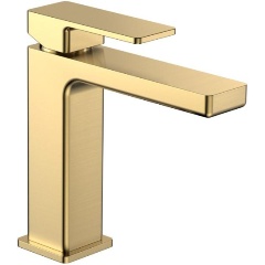 Изображение товара Смеситель для раковины AQUAME AQM6810BG Savona, золото шлифованное