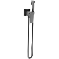 Изображение товара Готовый комплект гигиенического душа AQUAME AQM6817GM Savona (скрытый монтаж, латунная лейка), металл