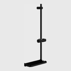 Изображение товара Душевая штанга AQUAME AQM8201MB 665мм с полкой 240*120мм, Черный