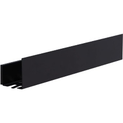 Изображение товара Полка AQUANET Магнум 700х120х100 с крючками цв. черный матовый (302221)