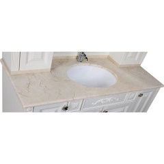 Изображение товара Столешница AQUANET Кастильо 140 цв CREMA NOVA из натурального мрамора