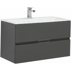 Изображение товара Тумба под раковину AQUANET Алвита 90 цв.серый антрацит (240111)
